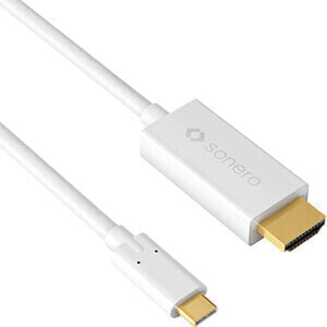 Sonero X-UCC010 - 2 m - HDMI Type A (Standard) - USB Type-C - Male - Male - Straight