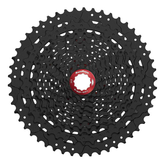 Кассета велосипедная SunRace MX80 черная / красная