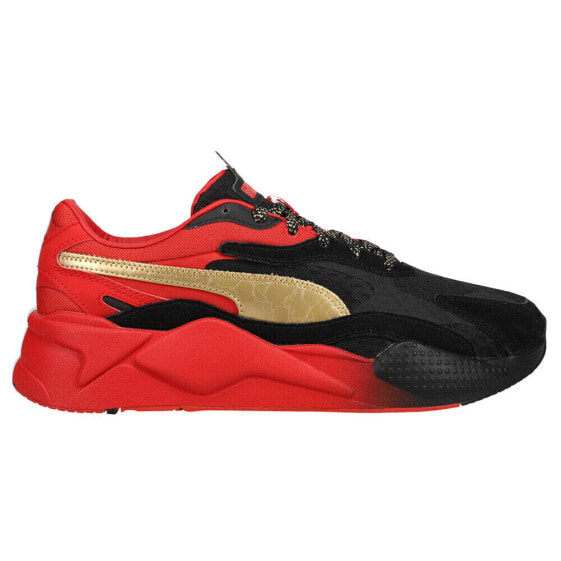 Puma RsX³ Nyc Lace Up Mens Black, Red Sneakers Casual Shoes 374388-01