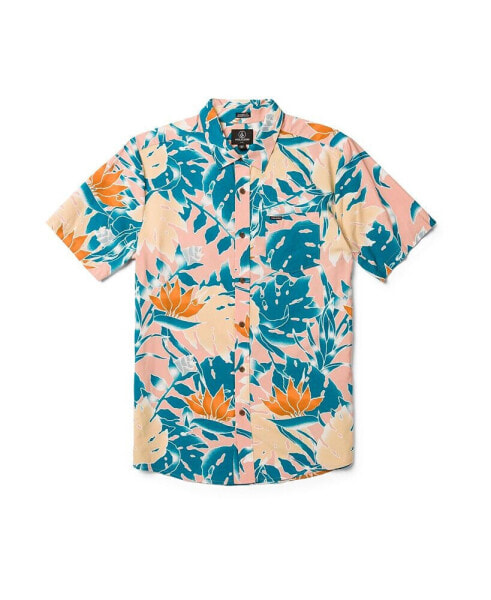 Men's Leaf Pit Floral Short Sleeve Shirt