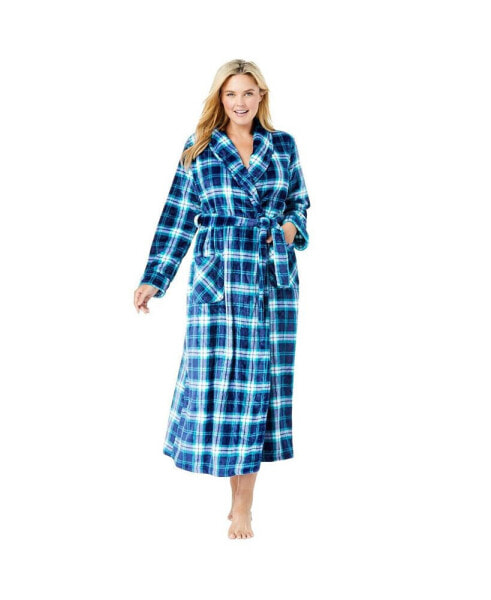 Plus Size Plush Wrap Robe