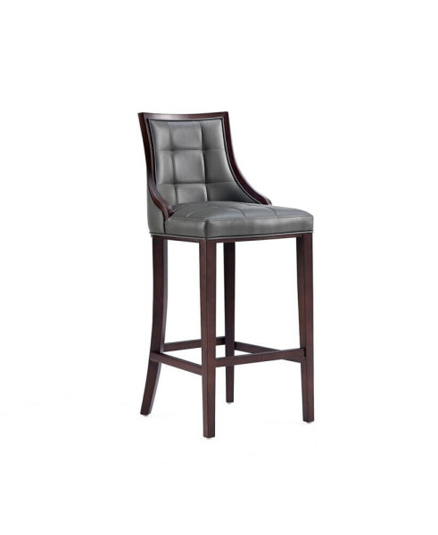 Барный стул с подлокотниками Manhattan Comfort Fifth Avenue 19" из бука с искусственной кожей
