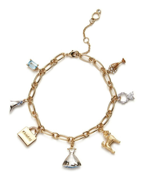 Two-Tone Signature Icons Charm Bracelet