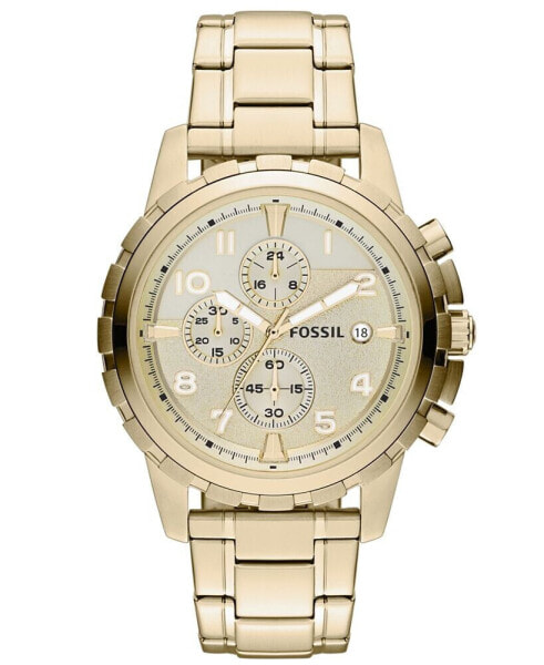 Men's Chronograph Dean Gold-Tone Stainless Steel Bracelet Watch 45mm