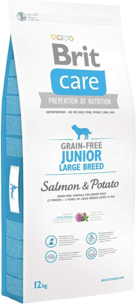 Brit Care Junior Large Salmon & Potato getreidefrei Hundefutter für Welpen, 12 kg