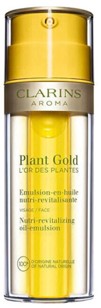 Clarins Plant Gold Nutri-Revitalizing Oil-Emulsion Питательная масляная эмульсия для всех типов кожи, включая сухую и чувствительную кожу,