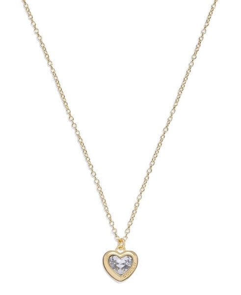 Faux Stone Heart Pendant Necklace