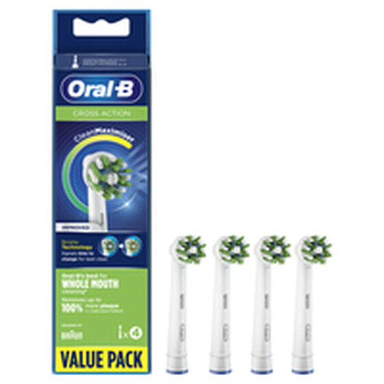 Сменные щетки для электрической зубной щетки Oral-B Cross Action Белый 4 штук