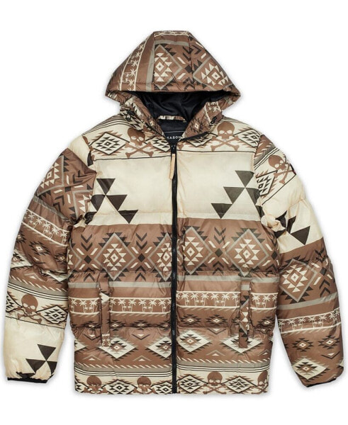 Men's Argyle Puffer Jacket