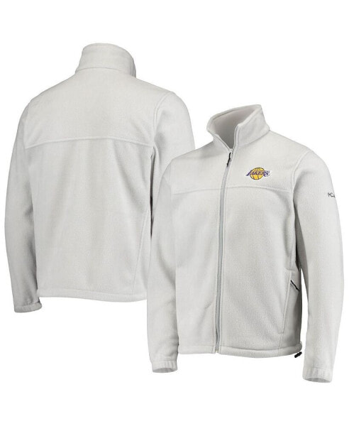 Men's Los Angeles Lakers Gray Flanker Full-Zip Jacket