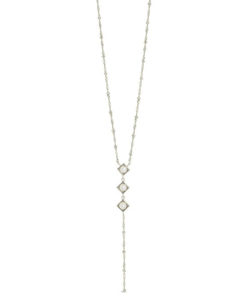 Gold-Tone or Silver-Tone Freshwater Pearls Reine Lariat Necklace