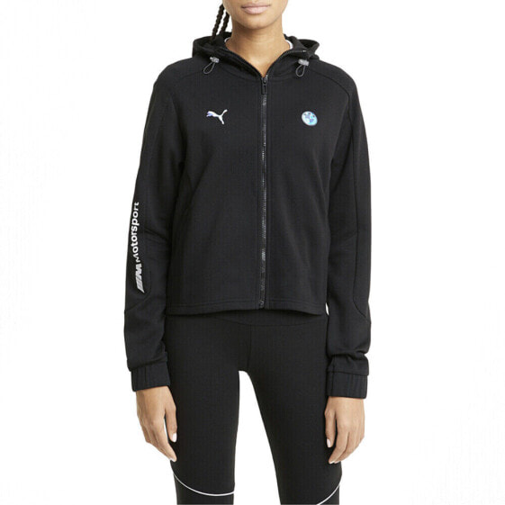 Верхняя одежда женская PUMA Куртка с капюшоном Bmw Mms черная Casual Athletic_outerwear