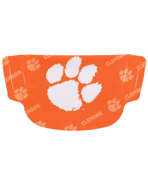 Ncaa University Of Clemson Stripe Face Mask Women's Orange Os