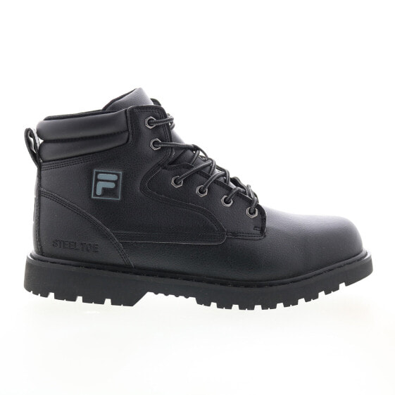 Fila Landing Steel Toe 1SH40153-010 Mens Black Synthetic Lace Up Work Boots