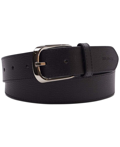 Men's Enamel Logo Ornament Casual Leather Belt