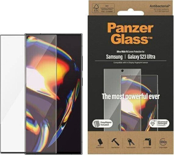 PanzerGlass Szkło hartowane z aplikatorem do Samsung Galaxy S23 Ultra PanzerGlass™ Ultra-Wide Fit