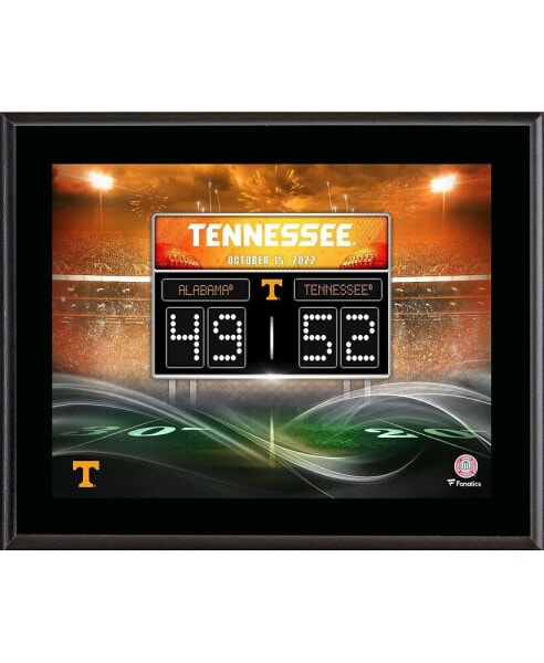 Tennessee Volunteers vs. Alabama Crimson Tide 2022 Football Score 10.5'' x 13'' Sublimated Plaque