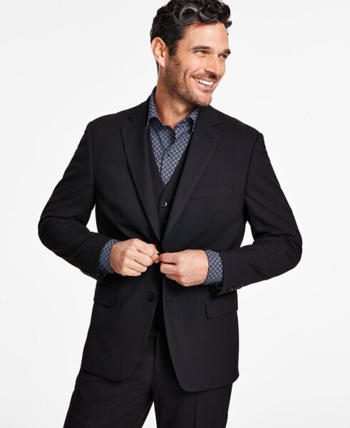 Men's Classic-Fit Stretch Solid Suit Jacket, Created for Macy's