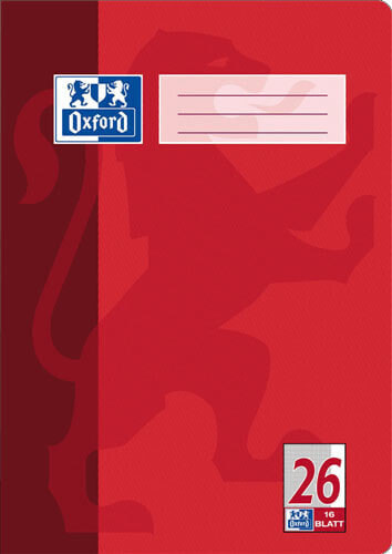 ELBA 100050312 - Red - A4 - 16 sheets - 90 g/m² - Lined paper - Universal