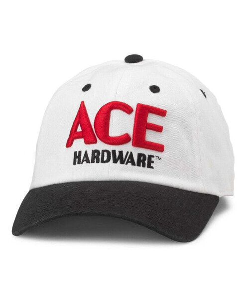 Men's White/Black Ace Hardware Ballpark Adjustable Hat