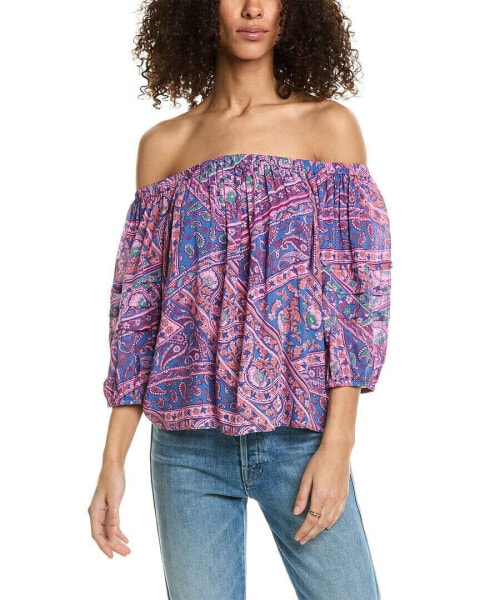 Ba&Sh Off-The-Shoulder Blouse Women's Blue 1/S