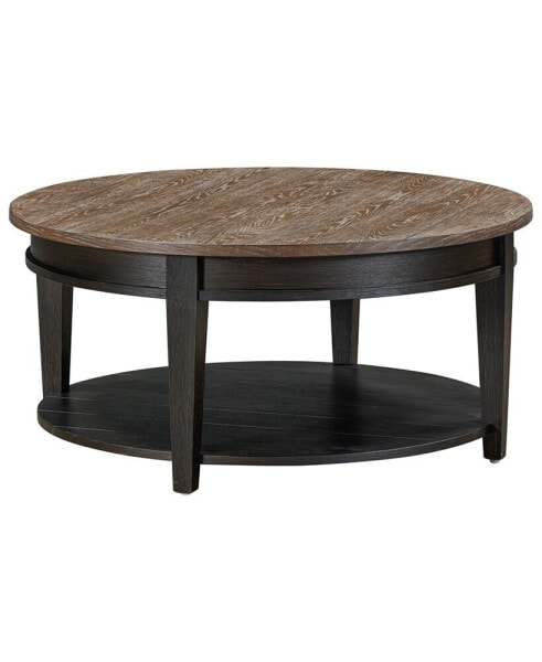 Dawnwood 38" Wood Round Cocktail Table, Created for Macy's