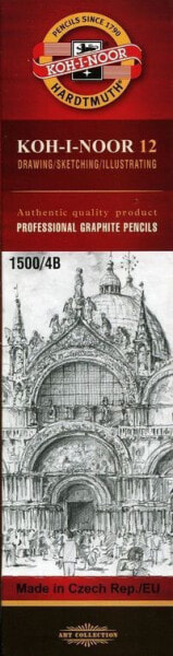 Koh I Noor Ołówek grafitowy 1500/4B (12szt) (174114)