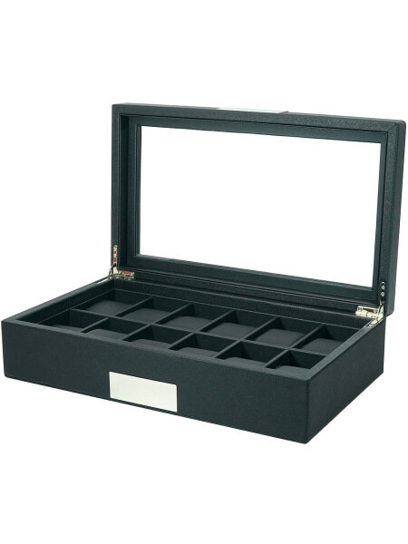 Rothenschild watch box RS-3633-BL for 12 watches black