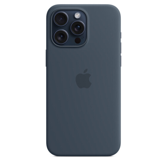 Чехол силач для Apple iPhone 15 Pro Max голубой(MediaType)