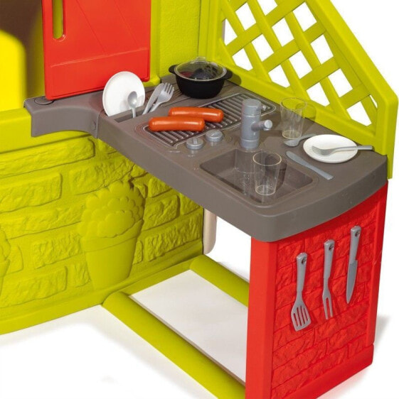 Летняя кухня Smoby  с аксессуарами для игрового домика , 810901