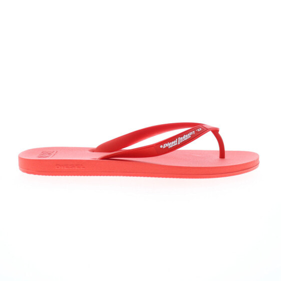 Diesel Sa-Kauay Nl Y02802-P4442-T4338 Mens Red Flip-Flops Sandals Shoes