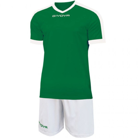 Мужской спортивный костюм зеленый белый Givova Revolution KITC59 1303