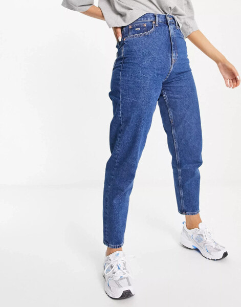 Tommy Jeans ultra high rise mom jean in mid wash