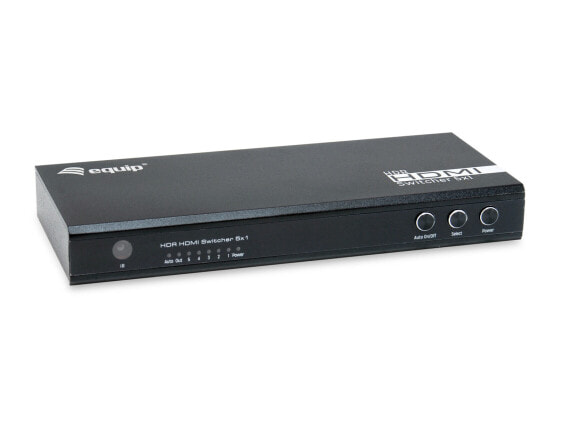Equip 332726 - HDMI - Aluminium - Black - 60 Hz - 3840 x 2160 pixels - 7.1 channels