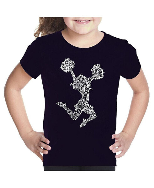 Girls Word Art T-shirt - Cheer