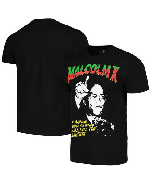 Men's and Women's Malcolm X Black Distressed Don't Sell Out T-shirt