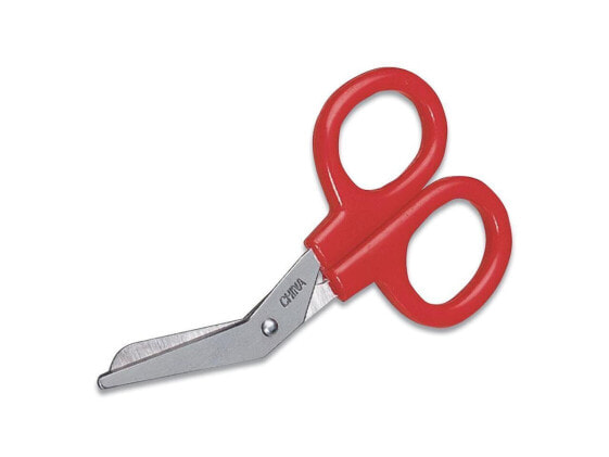 First Aid Only Angled First Aid Kit Scissors Rounded Tip Red 730010