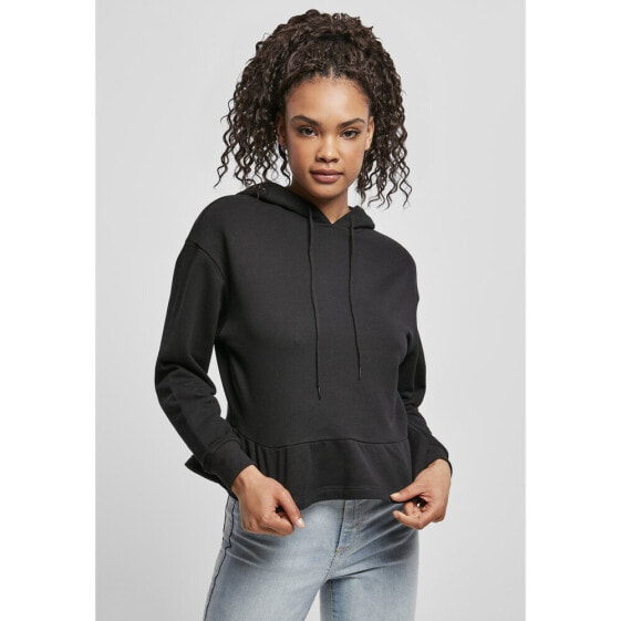 URBAN CLASSICS Ladies Organic Volants hoodie