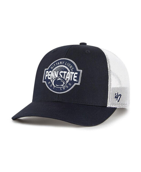 Big Boys and Girls Navy Penn State Nittany Lions Scramble Trucker Adjustable Hat