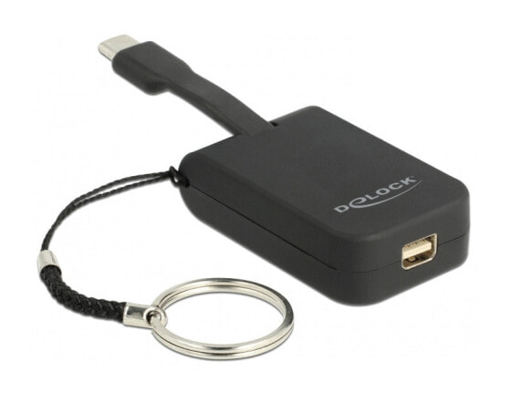 Delock 63939, 0.03 m, USB Type-C, mini DisplayPort, Male, Female, Straight