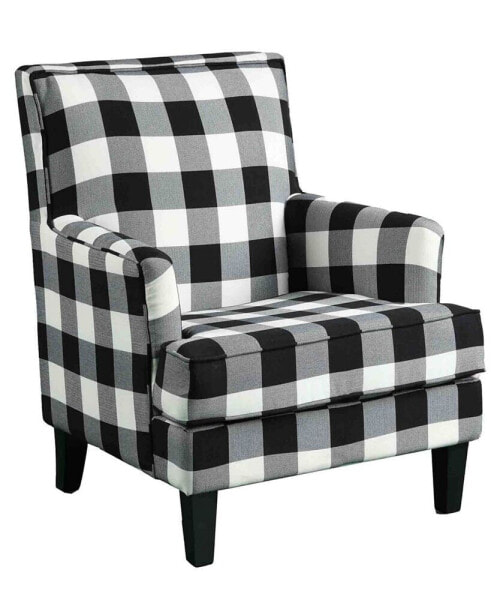 Saladin Arm Chair, Checkered Pattern