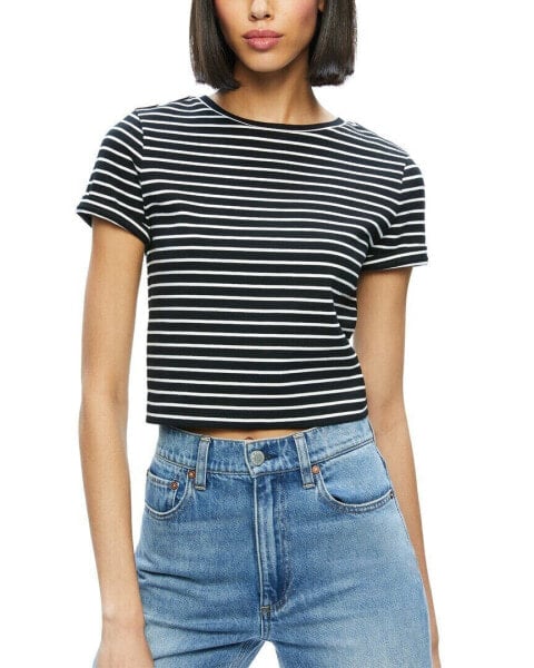 Alice + Olivia Cindy Fitted T-Shirt Women's S