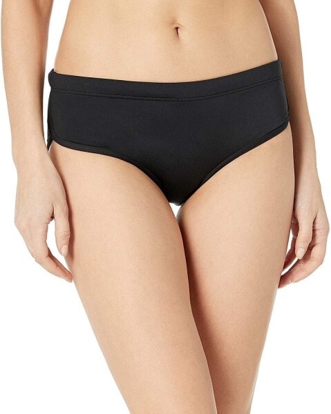 TYR 256174 Women's Zola Hipster Bikini Bottoms Swimwear Black Size Medium