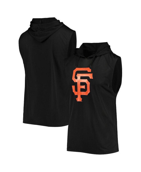 Men's Black San Francisco Giants Sleeveless Pullover Hoodie