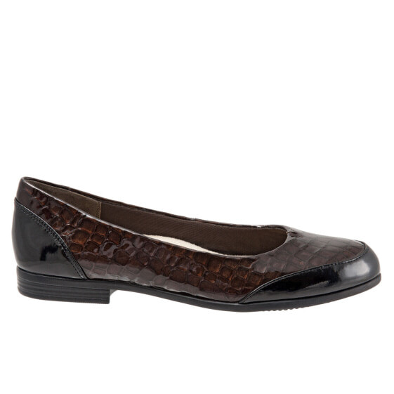 Trotters Arnello T1751-242 Womens Brown Leather Slip On Loafer Flats Shoes