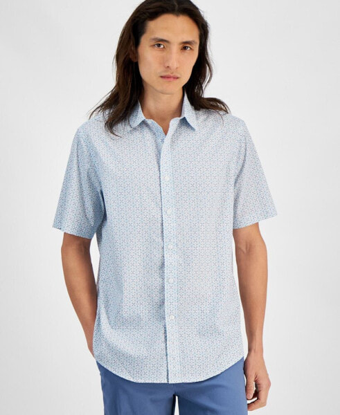 Men's Mar Foulard Refined Woven Shirt, Created for Macy's