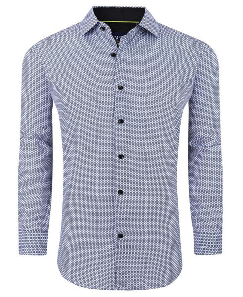 Men's Geometric Four-Way Stretch Button Down Shirt
