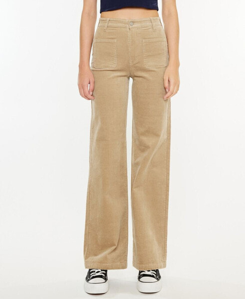 Women's Ultra High-Rise Wide Leg Corduroy Pants