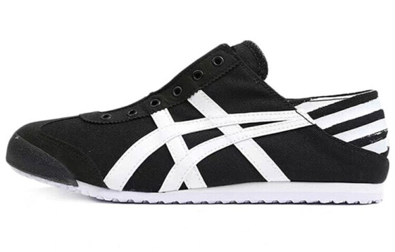 Onitsuka Tiger鬼冢虎 MEXICO 66 一脚蹬 复古低帮运动鞋 男女同款 黑 / Кроссовки Onitsuka Tiger MEXICO 66 1183A339-002