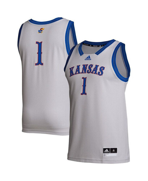 Men's # Gray Kansas Jayhawks Swingman Jersey